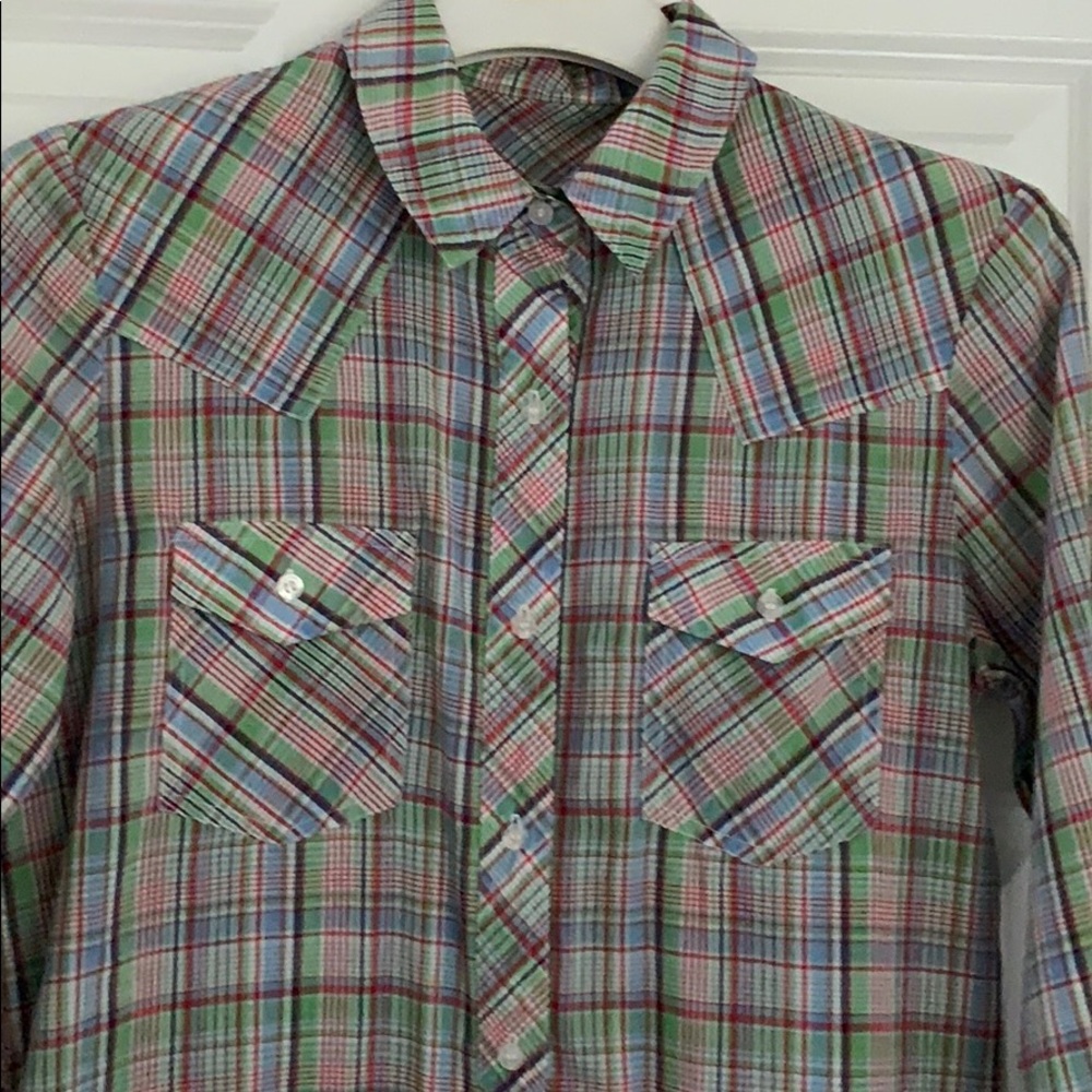 Vintage plaid cotton dress.